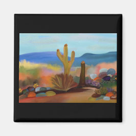 Die gestrichene Wüste Magnet