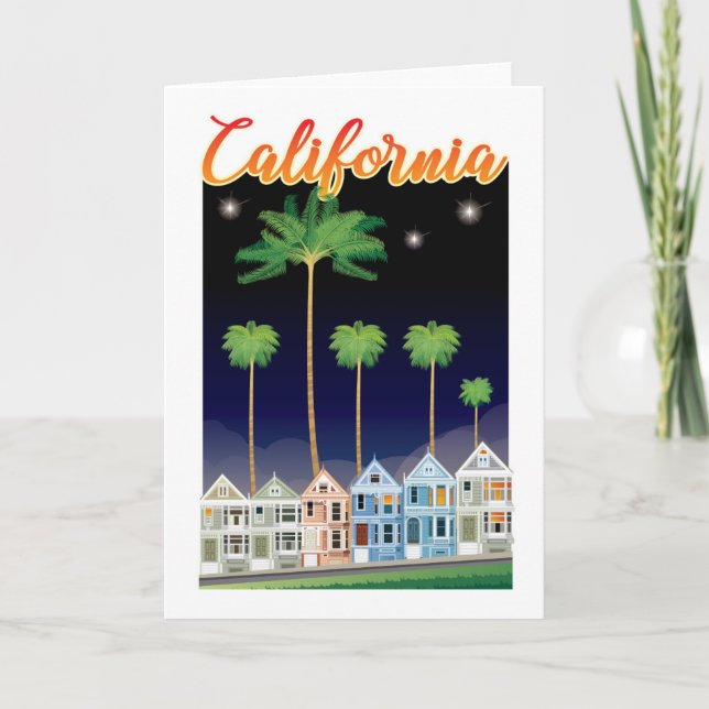 Die gestrichenen Damen in der Nacht | San Francisc Karte (Vorderseite)