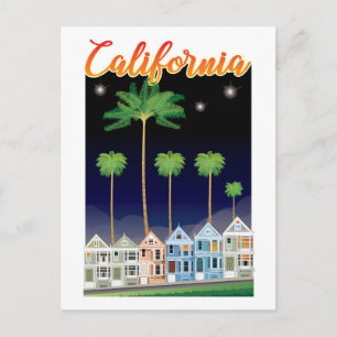 Die gestrichenen Damen in der Nacht San Francisc Postkarte