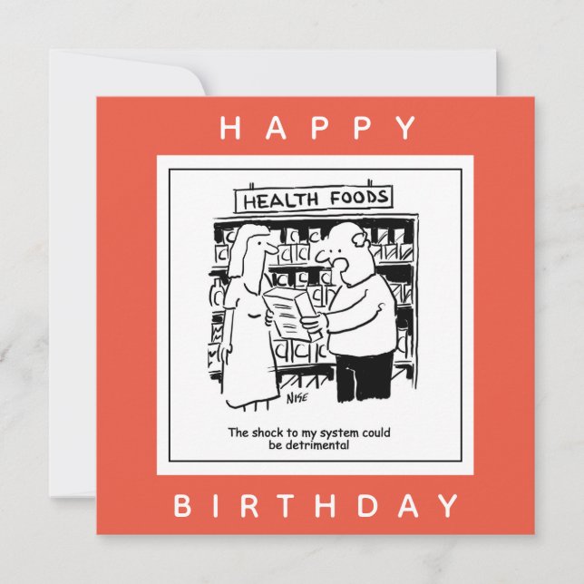 Die gesunde Ernährung könnte durch den Cartoon des Karte (Vorderseite)