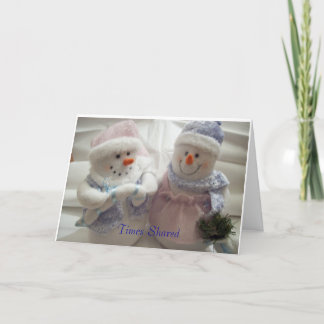 Die geteilten Zeiten machen wunderbare Feiertagskarte