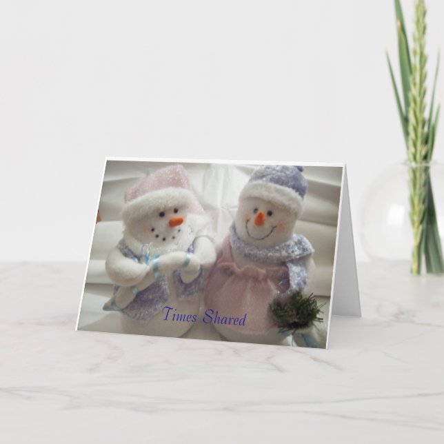 Die geteilten Zeiten machen wunderbare Feiertagskarte (Vorderseite)