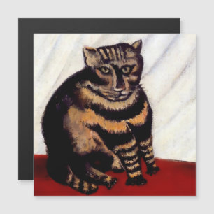 „Die getigerte Katze“ von Henri Rousseau Magneteinladung