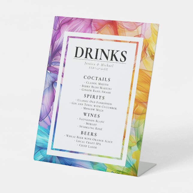 Die GETRÄNKE ÄTHERALblut Sockelschild (Vorderseite)