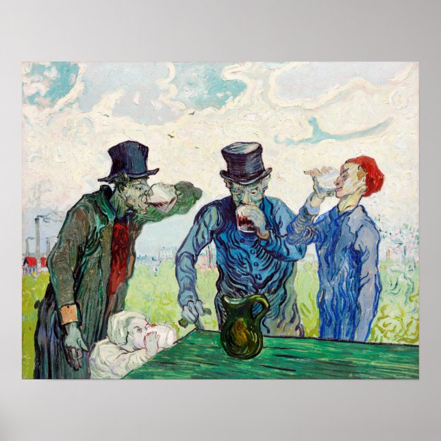Die Getränke von Vincent Van Gogh Poster (Vorne)