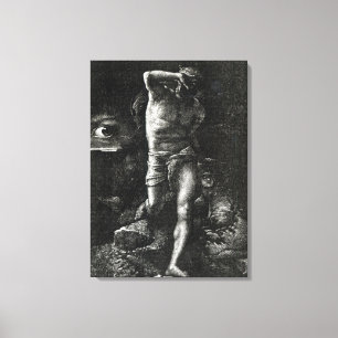 Die Gewissenhaftigkeit oder, das Auge, das Kain Leinwanddruck