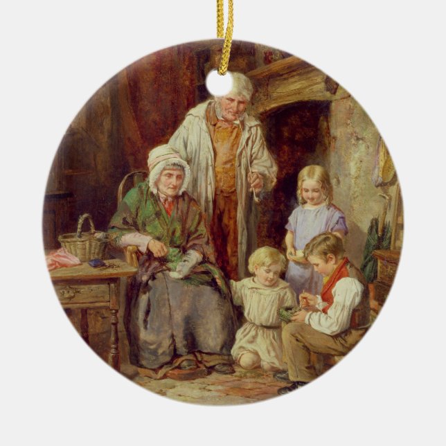 Die gewordenen Vögel Keramikornament (Vorne)