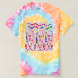 Die gewundene gefärbte Krawatte der Frauen T-Shirt