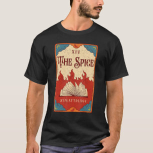 Die Gewürzkarte schmückt das Buch Reading Spicy Bo T-Shirt