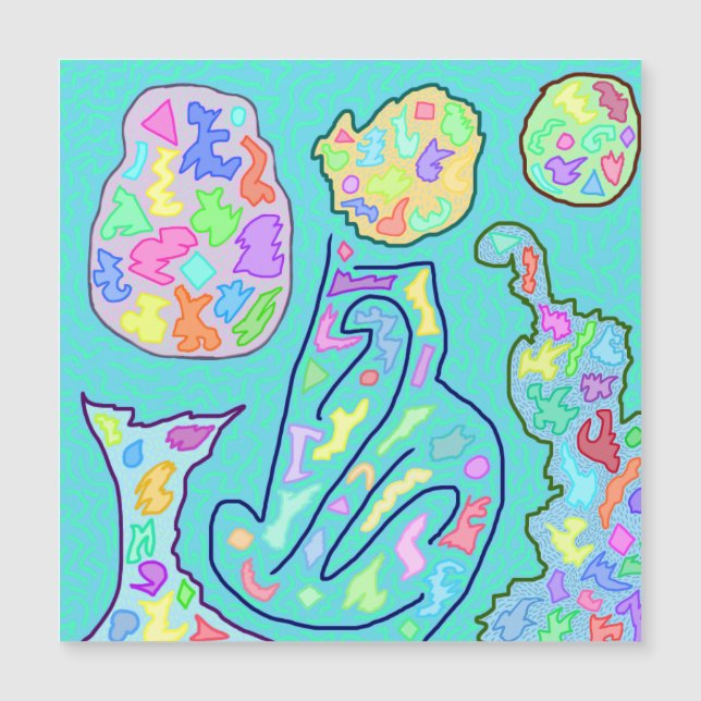 Die gezüchtete Candy Art Magnetkarte (Vorderseite)