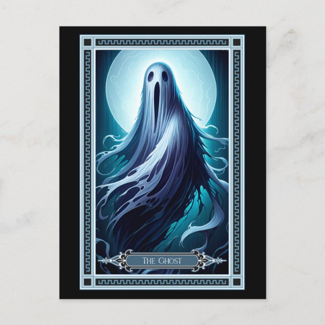 Die Ghost-Tarot-Karte Postkarte (Vorderseite)