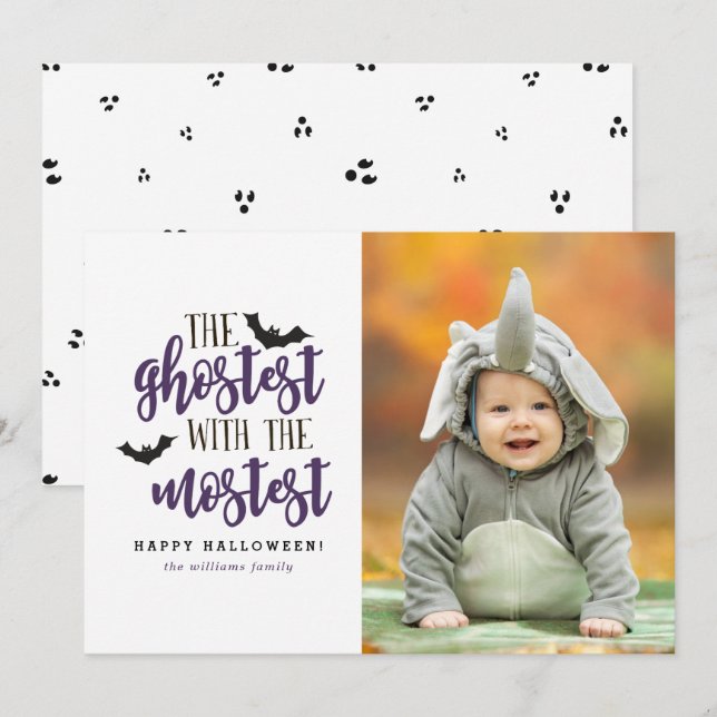 Die Ghostest mit dem höchsten Halloween Karte (Vorne/Hinten)
