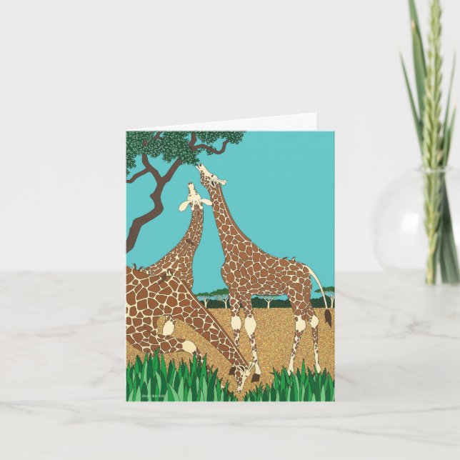 Die Giraffenkarte Karte (Vorderseite)