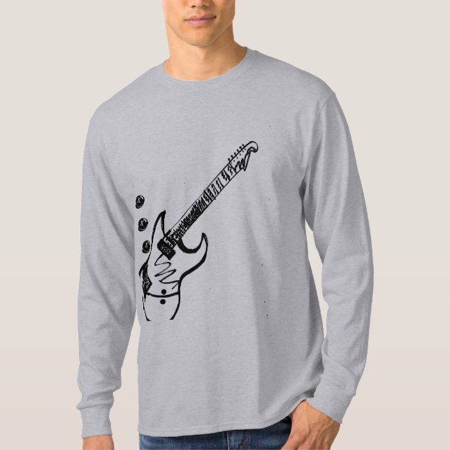 Die Gitarre der Rocker T-Shirt (Vorderseite)
