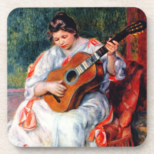 Die Gitarrist von Pierre Renoir Getränkeuntersetzer