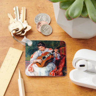 Die Gitarrist von Pierre Renoir Schlüsselanhänger