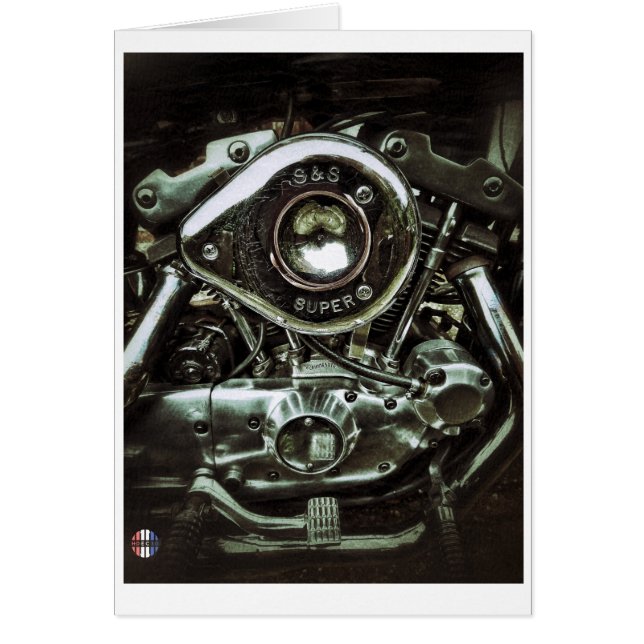 Die glänzende Motorkarte (Vorne)