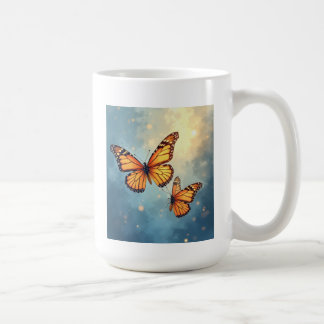Die glänzenden Schmetterlingsfliege-Tasse Kaffeetasse