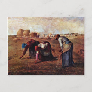 Die Gleaners by Millet (beste Qualität) Postkarte