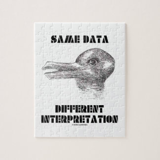 Die gleiche Daten-unterschiedliche Interpretation Puzzle