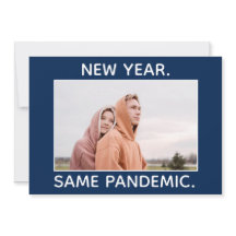 Die gleiche pandemische Covid Spaß-Urlaubskarte fü