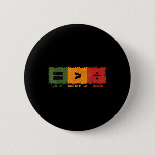 Die Gleichheit ist größer als die Mathematikgeschi Button