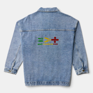 die Gleichheit ist größer als die Spaltung Jeansjacke