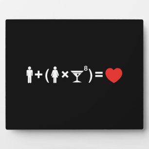 Die Gleichung der Liebe für Frauen Fotoplatte