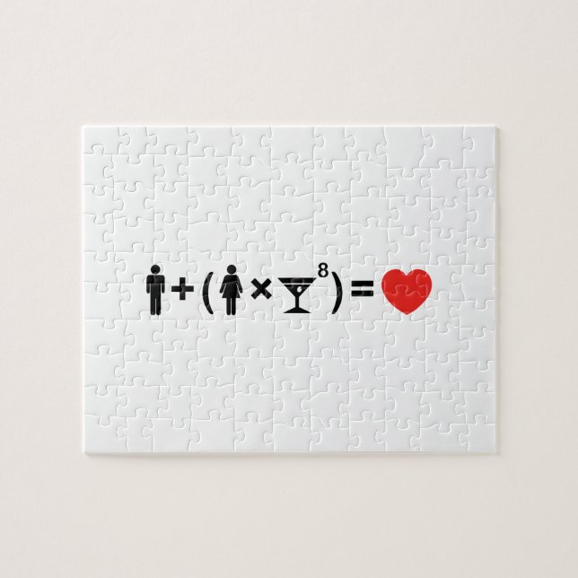 Die Gleichung der Liebe für Frauen Puzzle (Horizontal)