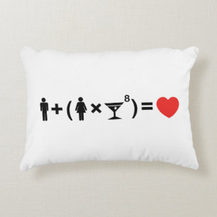 Die Gleichung der Liebe für Frauen Zierkissen
