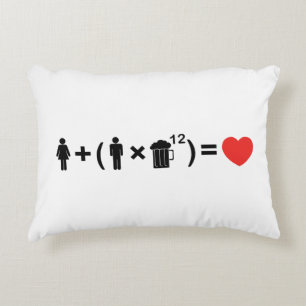 Die Gleichung der Liebe für Männer Dekokissen