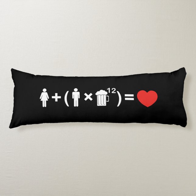 Die Gleichung der Liebe für Männer Seitenschläferkissen (Vorderseite)