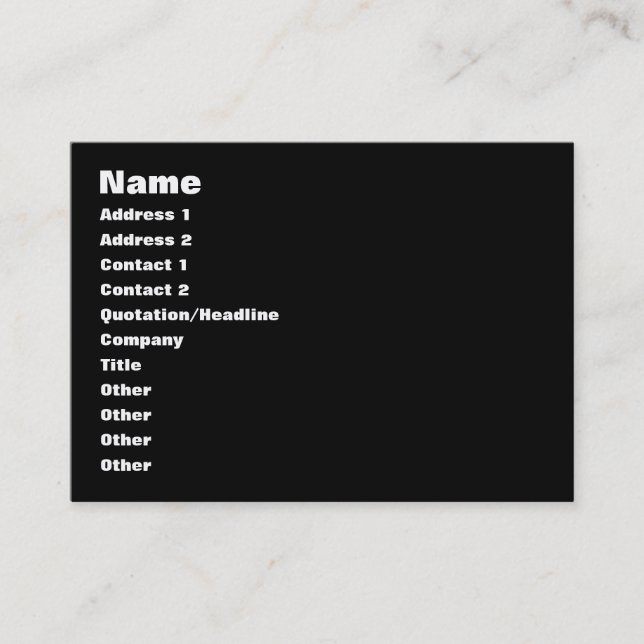 Die Gleichung der Liebe für Männer Visitenkarte (Vorderseite)