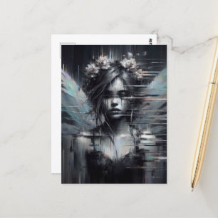 Die Glitch Fairy Postkarte
