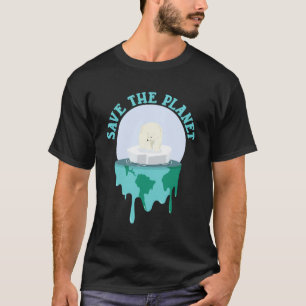 Die globale Erwärmung des Eisbären Rette T-Shirt