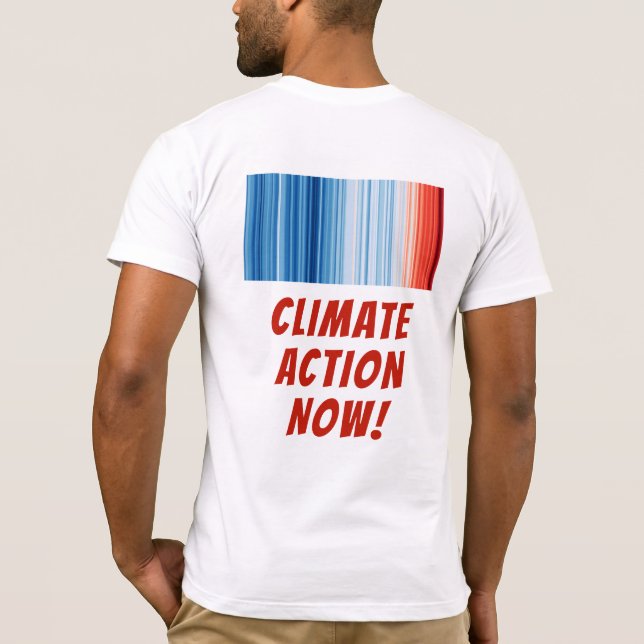 Die globale Erwärmung löst den Klimawandel aus T-Shirt (Rückseite)
