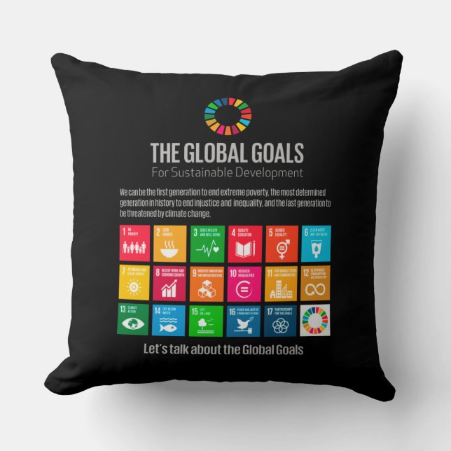 Die globalen Ziele des UN SDG 2030 - Kopfkissen Kissen (Vorderseite)
