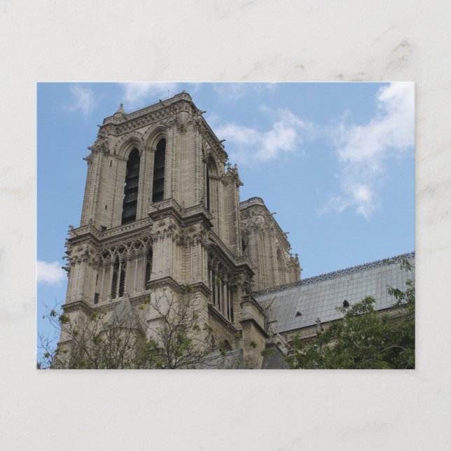 Die Glockentürme der Kathedrale Notre Dame, Paris Postkarte (Vorderseite)
