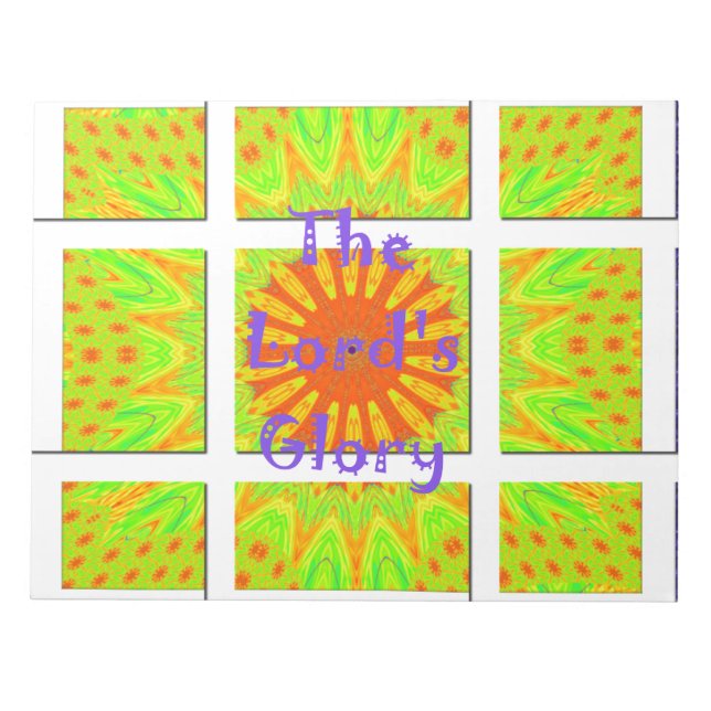 Die glorreiche Geometrie des Herrn: spielerisch un Notizblock (Vorderseite)