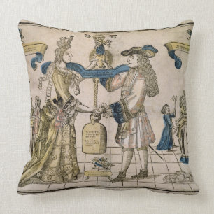 Die glückliche Heirat (Schablone farbiger Kissen