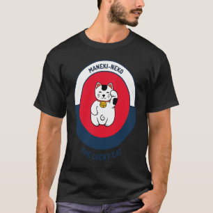 Die glückliche Katze Niedlich Maneki Neko T-Shirt