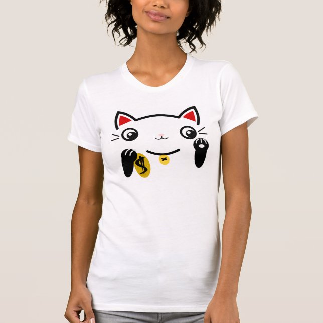 Die glückliche Katze T-Shirt (Vorderseite)
