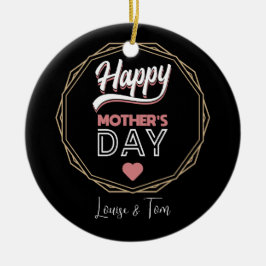 Die glückliche Mutter Keramik Ornament