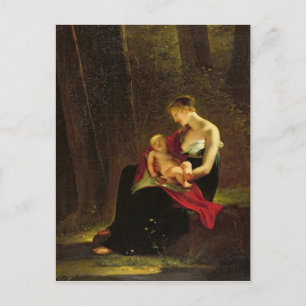 Die glückliche Mutter Postkarte