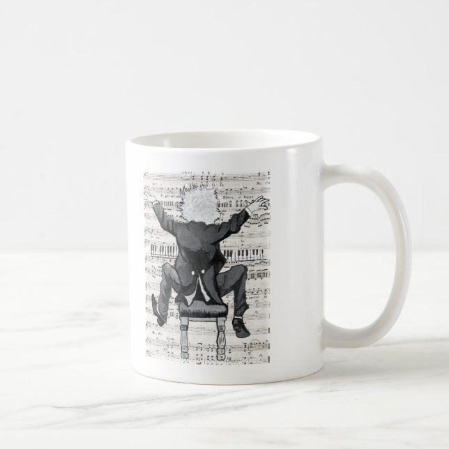 Die glückliche Pianist-Tasse Tasse (Rechts)