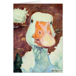 Die glücklichste Gans in der Scheune