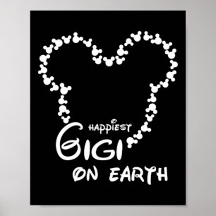 Die glücklichste Gigi auf der Erde Lustige Oma Fra Poster