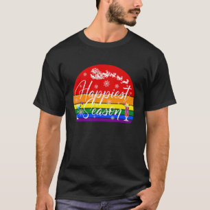 Die glücklichste Jahreszeit Lesben Gay LGBTQ Männe T-Shirt