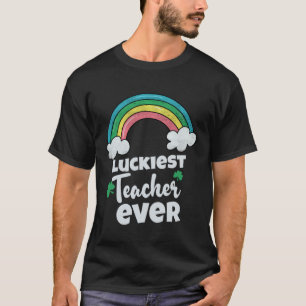 Die glücklichste Lehrerin je Kleeblatt Lehrschule T-Shirt