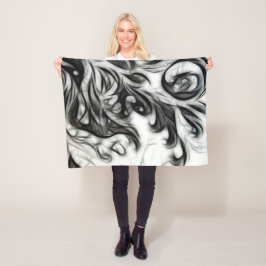 Die glühende Blüteninvertierung Fleecedecke